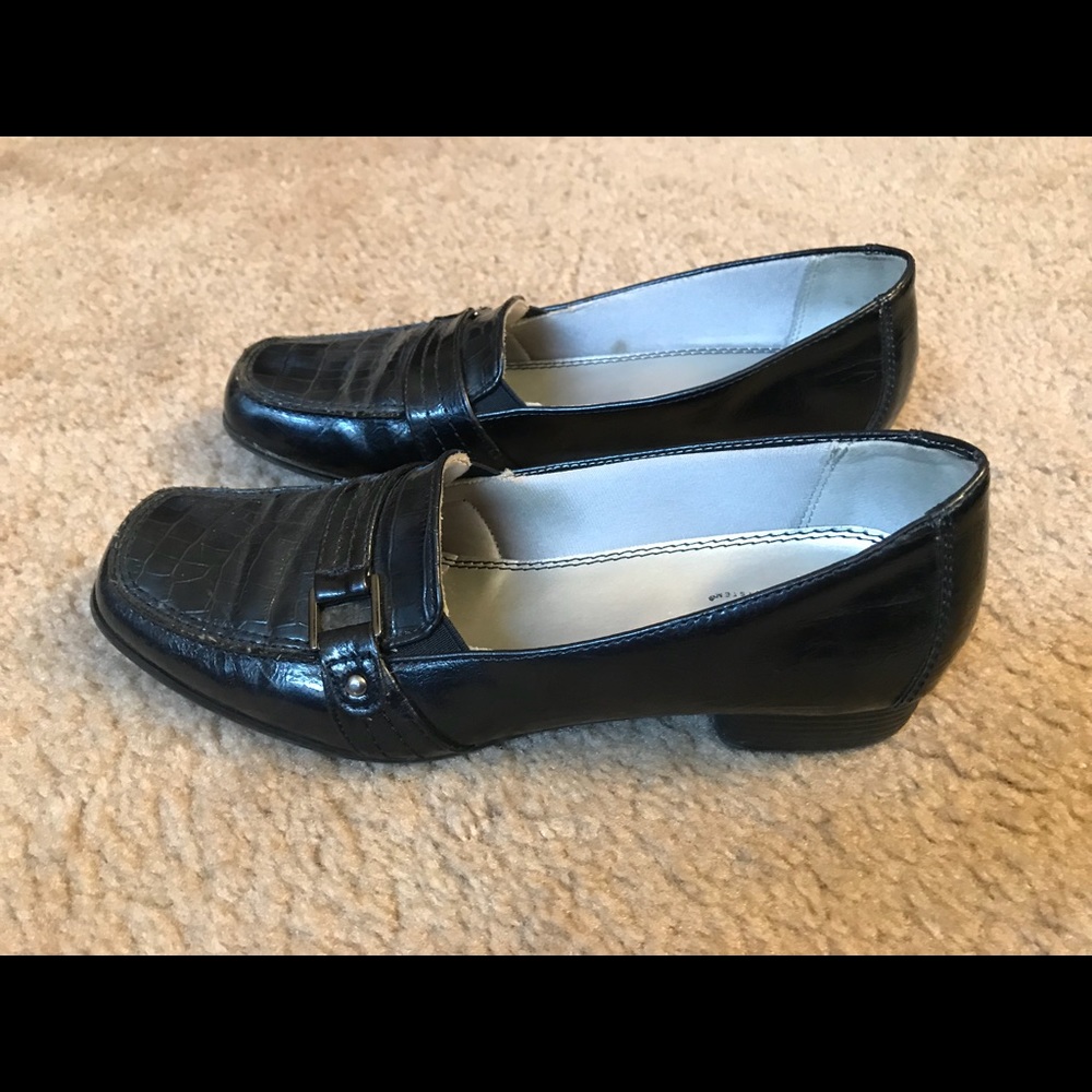 Navy Blue menswear style shoes
